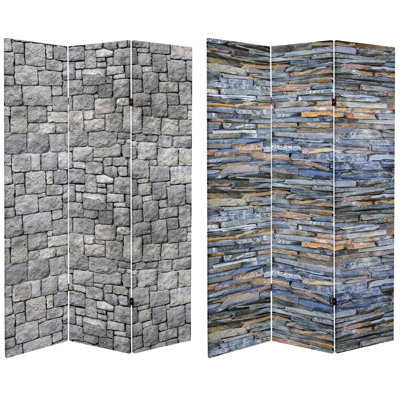 47.25" W x 71" H 3- Panel Folding Room Divider