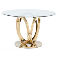 Alverna 51" Pedestal Dining Table by Wade Logan
