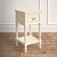 Liscomb 1 - Drawer Solid Wood Nightstand by Ophelia & Co.