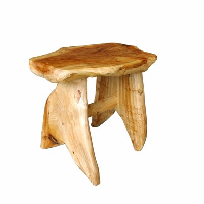 Minnick Solid Wood Vanity Stool by Loon Peak