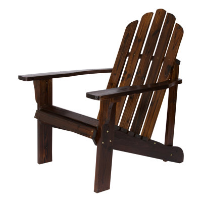 Grandview Solid Wood Adirondack Chair by Rosecliff Heights