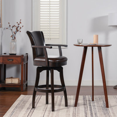 Meola Swivel Bar & Counter Stool by Red Barrel Studio