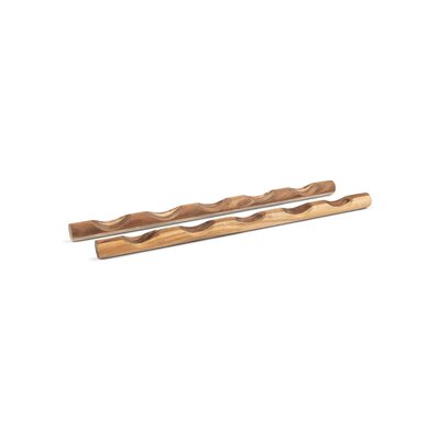 5 Bottle Solid Wood Tabletop Wine Bottle Rack in Wood by Ironwood Gourmet