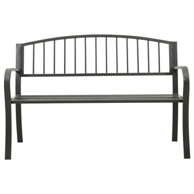 Outdoor Patio Bench Garden Park Steel Bench for Outdoor Backyard Steel by Lark Manor
