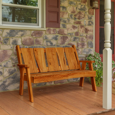 Lucille Timberland Wooden Garden Bench by Loon Peak