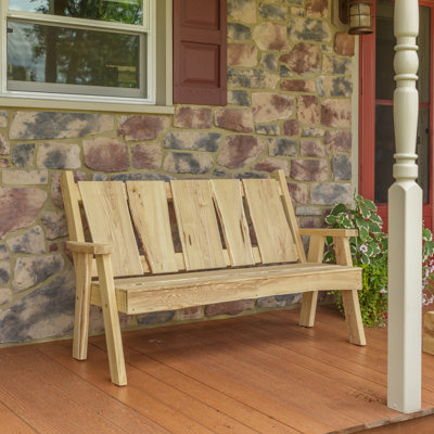 Lucille Timberland Wooden Garden Bench by Loon Peak