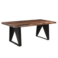 Chaliyah 80" Sheesham Solid Wood Dining Table by Millwood Pines