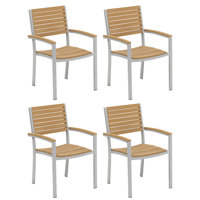 Travira Stacking Patio Dining Armchair by Oxford Garden