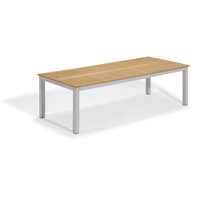 Travira 103" Long Tekwood Outdoor Dining Table by Oxford Garden