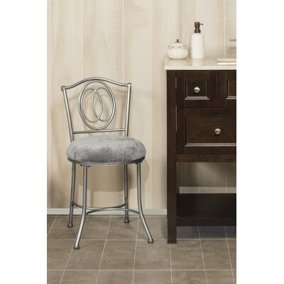Lonan Steel Vanity Stool by Mistana
