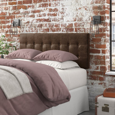 Devinna Bed, Headboard Only, Bedroom, Upholstered, Pu Leather Look, Transitional by Red Barrel Studio