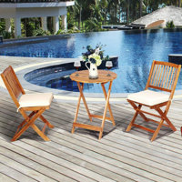 Milbourn 3 Piece Seating Group with Cushions by Breakwater Bay