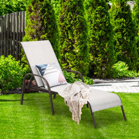 Jaylan 63" Long Reclining Single Chaise by Arlmont & Co.