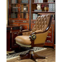 Edelman Genuine Leather Executive Chair by Rosdorf Park