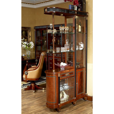 Edelman Partition China Cabinet by Rosdorf Park
