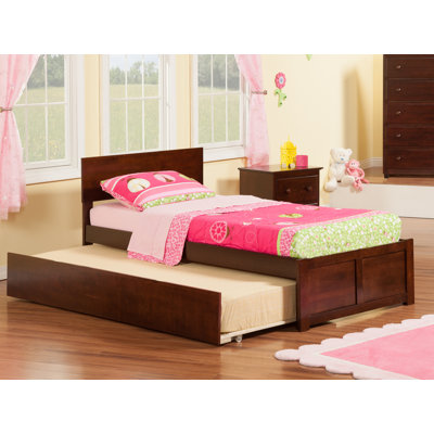 Bueno Park Solid Wood Platform Bed with Footboard and Trundle by Viv + Rae