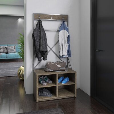 Canvar Hall Tree with Shoe Storage by Wade Logan