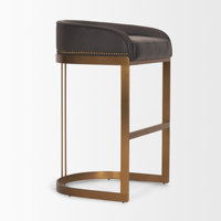 Bradley Genuine Leather Bar & Counter Stool by Joss & Main