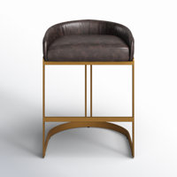 Bradley Genuine Leather Bar & Counter Stool by Joss & Main