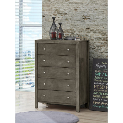 Baer 5 Drawer Dresser by Three Posts