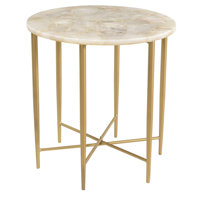 Tira Stone Cross Legs End Table by Joss & Main