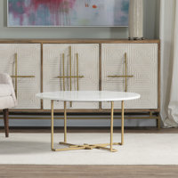 Savannah Cross Legs Coffee Table by Willa Arlo Interiors