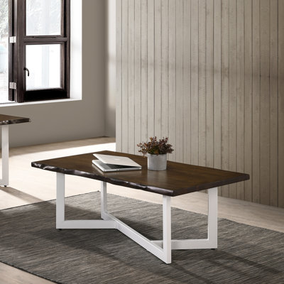 Kevion Cross Legs Coffee Table by Loon Peak
