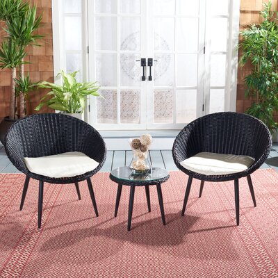 Aleksei 3 Piece Seating Group with Cushions