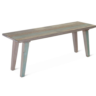 Fleta Wood Bench by Rosecliff Heights