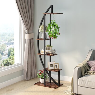 Petties Free Form Etagere Plant Stand by 17 Stories