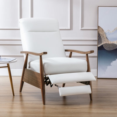 Imona 30" Wide Leather Recliner by AllModern