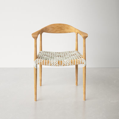 Kazbah Leather Dining Arm Chair by AllModern