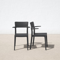Jeffrey Stacking Patio Dining Armchair by AllModern