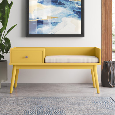 Hartnett Wood Storage Bench by Wade Logan