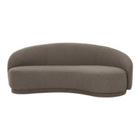82.25" Round Arm Curved Loveseat by Wade Logan