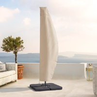 Patio Umbrella Cover Zippered Windproof Anti-UV 600D Fits 9– 11ft Offset Hanging Umbrella