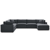 Modway Copper Grove Hrazdan Down-filled Over-stuffed 7-piece Sectional Sofa Set by Modway