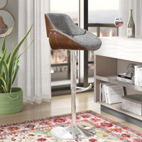 Jackalynn Swivel Adjustable Height Bar Stool by Corrigan Studio