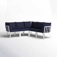 Modway Riverside 5 Piece Outdoor Patio Aluminum Sectional by Modway