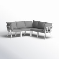 Modway Riverside 5 Piece Outdoor Patio Aluminum Sectional by Modway