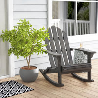 Mobley Rocking Solid Wood Chair by Highland Dunes