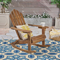 Mobley Rocking Solid Wood Chair by Highland Dunes