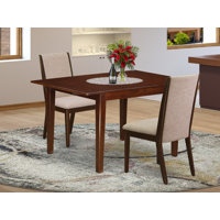 Halee Butterfly Leaf Rubberwood Solid Wood Dining Set by Winston Porter