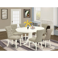 Segrest Butterfly Leaf Solid Wood Dining Set by Alcott Hill