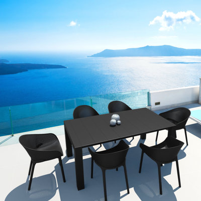 Farrah Rectangular 6 - Person 70" Long Dining Set