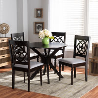 Ingalls 7 - Piece Rubberwood Solid Wood Dining Set by Alcott Hill