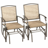 Outdoor Lugo Swing Gliding Rocking Metal Chair by Arlmont & Co.