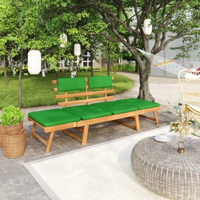 Wooden Garden Bench by Latitude Run