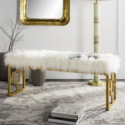 Hamazasb Upholstered Bench by Everly Quinn