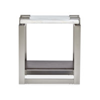 Anyila Genuine Marble Sled End Table with Storage by Orren Ellis